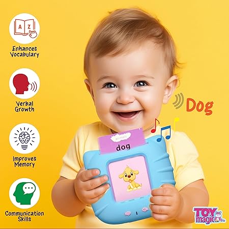 Educational Learning Talking Flash Cards For Kids (Rechargeable)